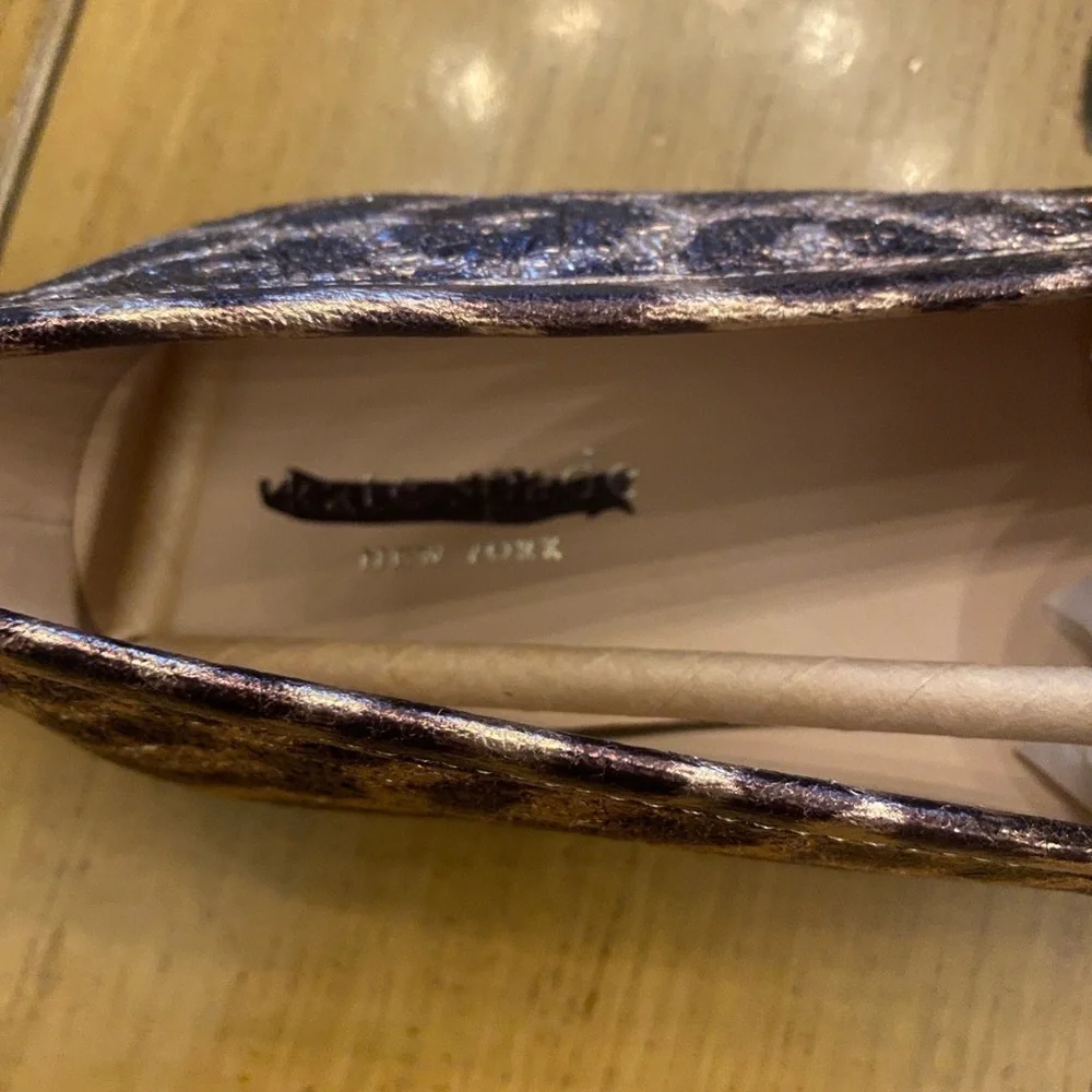 Kate Spade Women’s Lana Leopard Bronze Multi Brown Loafers new in box size 8.5